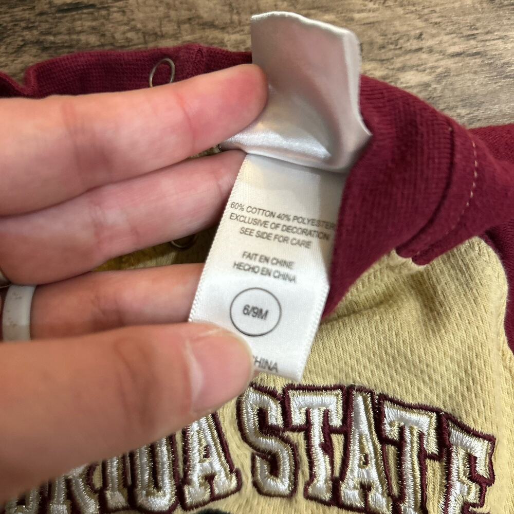 Florida State Seminoles FSU Long Sleeve Bodysuit & Pant Set Infant 6-9 Months - Picture 4 of 11